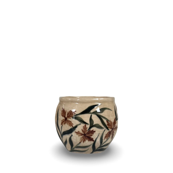 Potteskjuler med blomster