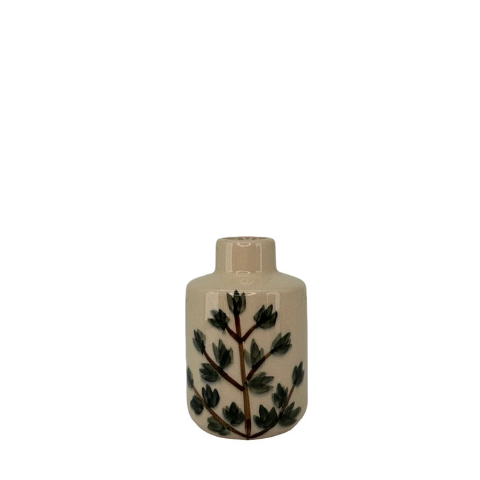 Minivase med blader