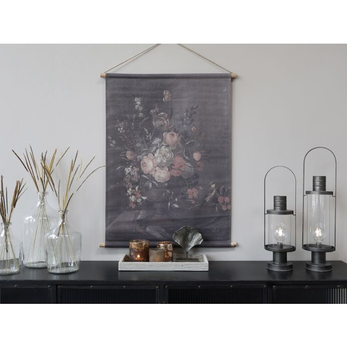 Lerret med blomstermotiv