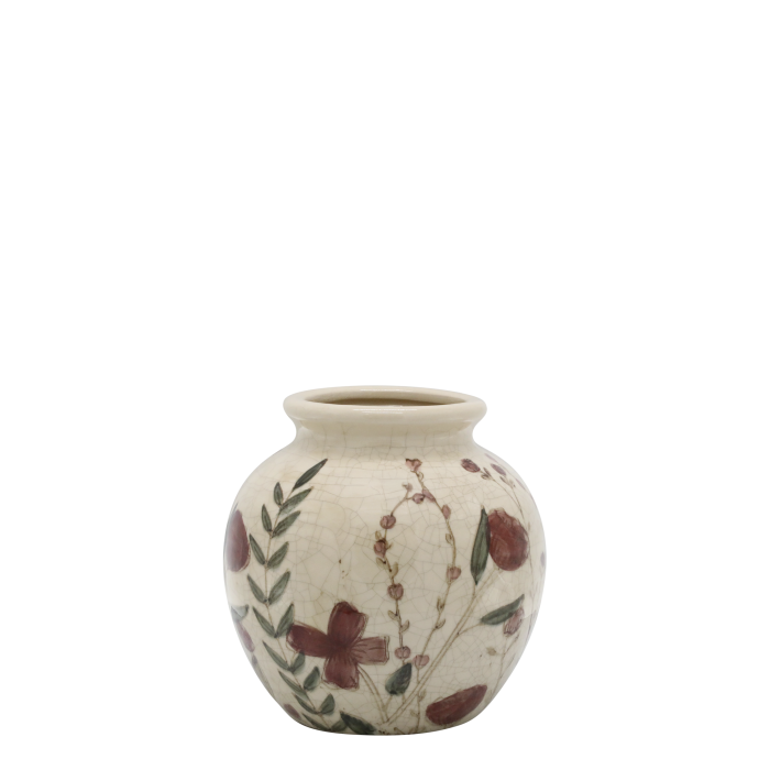 Vase med blomstermotiv