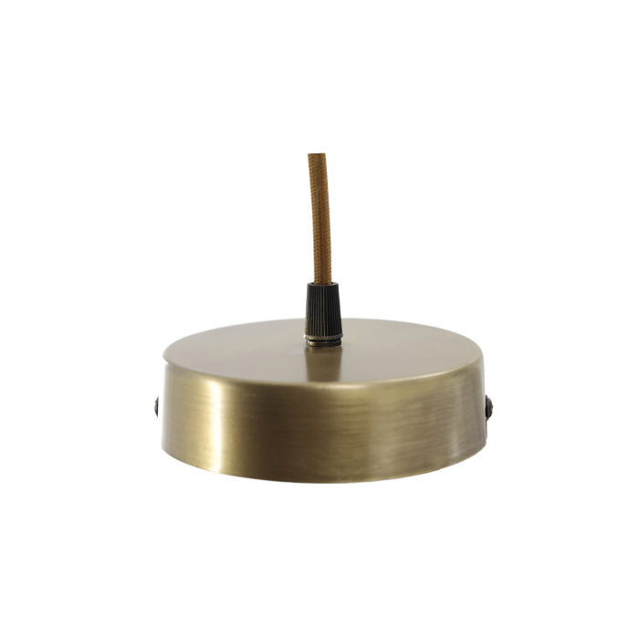 Taklampe med messingdetaljer