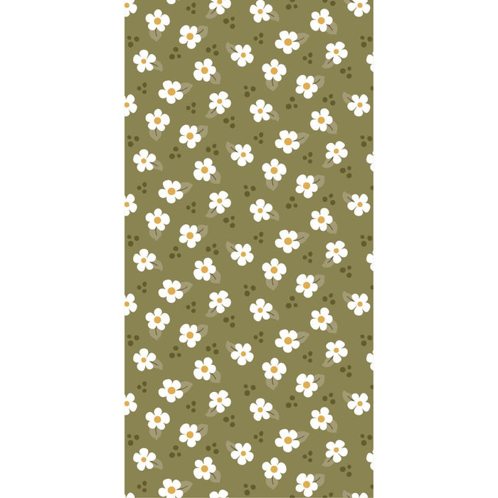 Serviett hvite blomster